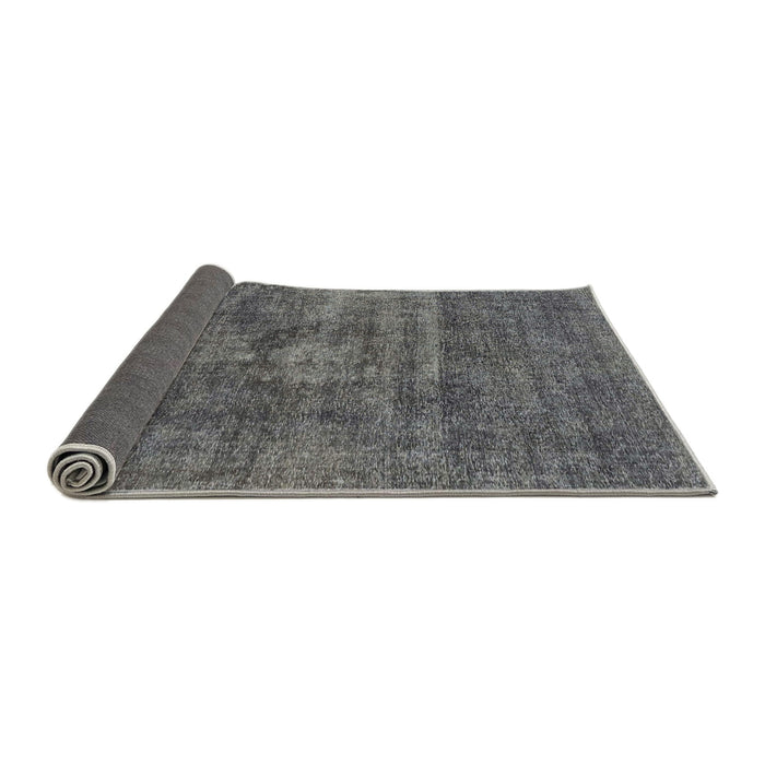 Sideview of Abstract Gray Modern Rug, abs1774
