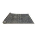 Sideview of Abstract Gray Modern Rug, abs1774