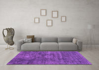 Machine Washable Abstract Purple Modern Rug, wshabs1774pur