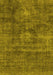 Abstract Yellow Modern Rug, abs1774yw