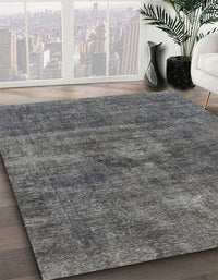 Abstract Gray Modern Rug, abs1774