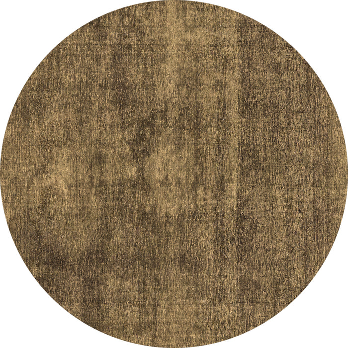 Round Machine Washable Abstract Brown Modern Rug, wshabs1774brn