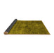 Sideview of Abstract Yellow Modern Rug, abs1774yw