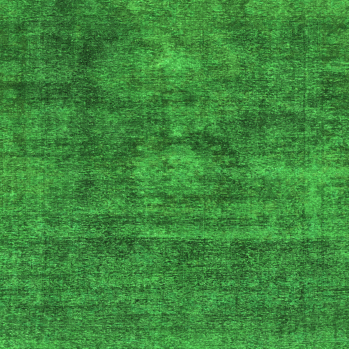 Square Abstract Green Modern Rug, abs1774grn