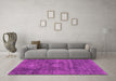 Machine Washable Abstract Pink Modern Rug in a Living Room, wshabs1774pnk