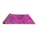 Sideview of Abstract Purple Modern Rug, abs1775pur