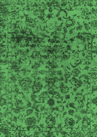 Abstract Emerald Green Modern Rug, abs1775emgrn