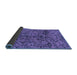 Sideview of Abstract Blue Modern Rug, abs1775blu