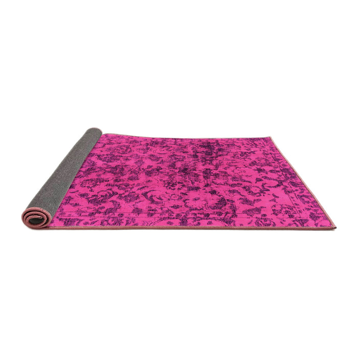 Sideview of Abstract Pink Modern Rug, abs1775pnk