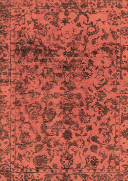 Abstract Brown Modern Rug, abs1775brn