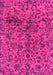 Machine Washable Abstract Pink Modern Rug, wshabs1775pnk