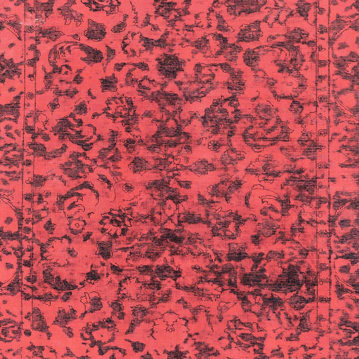 Machine Washable Abstract Red Rug, wshabs1775