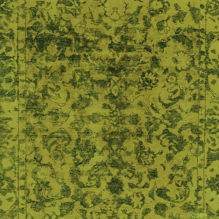 Machine Washable Abstract Green Modern Area Rugs, wshabs1775grn
