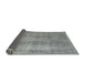 Sideview of Abstract Dark Gray Modern Rug, abs1776