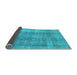 Sideview of Abstract Light Blue Modern Rug, abs1776lblu