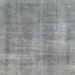 Square Machine Washable Abstract Dark Gray Rug, wshabs1776