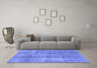 Machine Washable Abstract Blue Modern Rug, wshabs1776blu