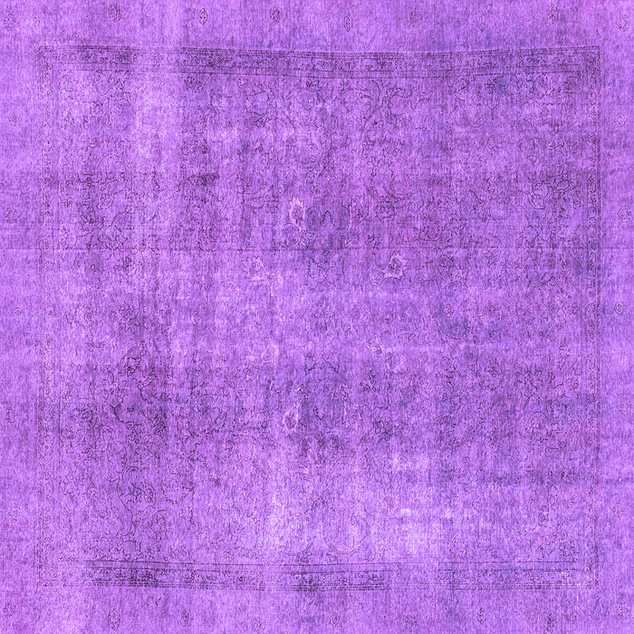 Square Abstract Purple Modern Rug, abs1776pur