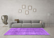 Machine Washable Abstract Purple Modern Area Rugs in a Living Room, wshabs1776pur