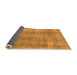 Sideview of Abstract Orange Modern Rug, abs1776org