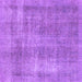 Square Machine Washable Abstract Purple Modern Area Rugs, wshabs1776pur