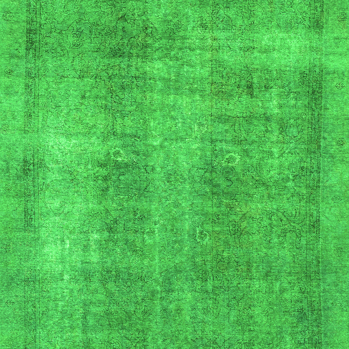 Machine Washable Abstract Green Modern Area Rugs, wshabs1776grn