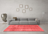 Machine Washable Abstract Red Modern Rug, wshabs1776red