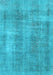 Abstract Light Blue Modern Rug, abs1776lblu