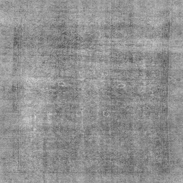 Square Machine Washable Abstract Gray Modern Rug, wshabs1776gry
