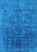 Machine Washable Abstract Light Blue Modern Rug, wshabs1777lblu