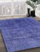 Machine Washable Abstract Light Slate Blue Rug in a Family Room, wshabs1777