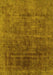 Machine Washable Abstract Yellow Modern Rug, wshabs1777yw