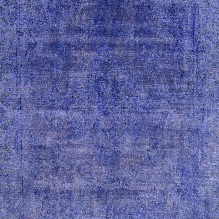 Machine Washable Abstract Light Slate Blue Rug, wshabs1777