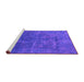 Sideview of Machine Washable Abstract Purple Modern Area Rugs, wshabs1777pur