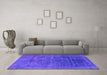 Machine Washable Abstract Purple Modern Area Rugs in a Living Room, wshabs1777pur