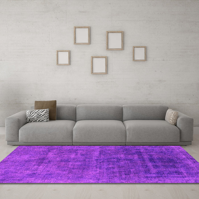 Machine Washable Abstract Pink Modern Rug in a Living Room, wshabs1777pnk
