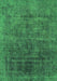 Machine Washable Abstract Green Modern Area Rugs, wshabs1777grn