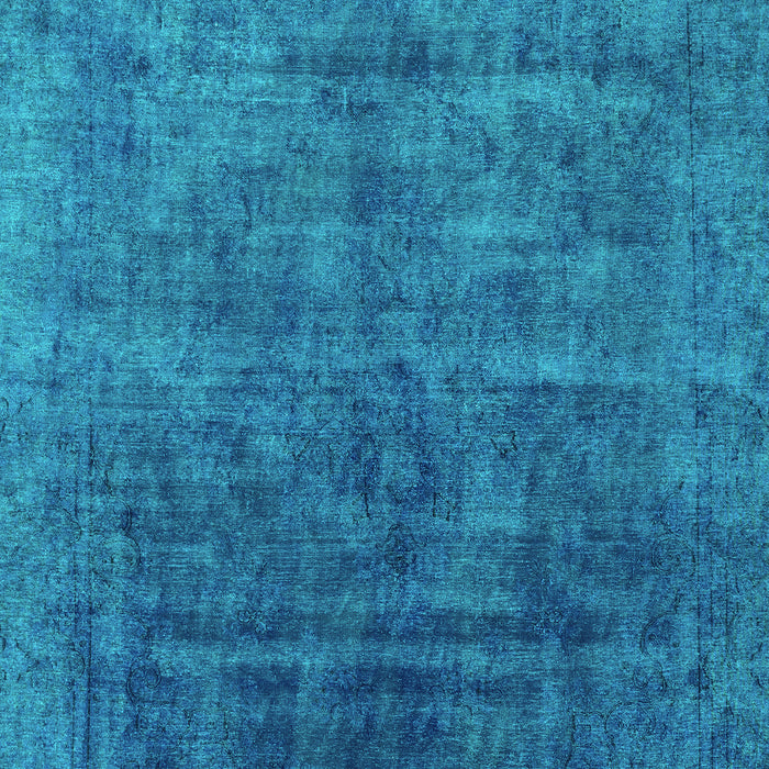 Machine Washable Abstract Turquoise Modern Area Rugs, wshabs1777turq