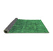 Sideview of Abstract Green Modern Rug, abs1777grn