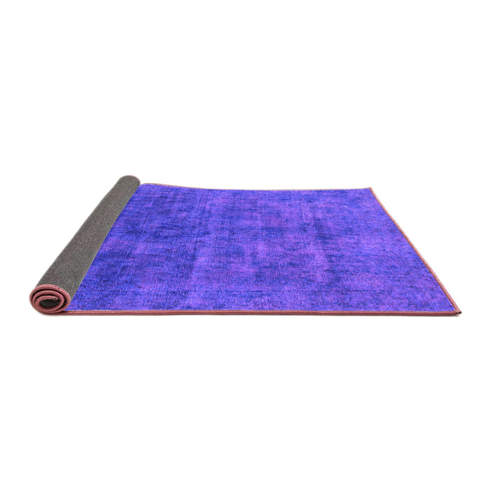 Sideview of Abstract Purple Modern Rug, abs1777pur