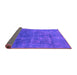 Sideview of Abstract Purple Modern Rug, abs1777pur