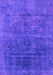 Machine Washable Abstract Purple Modern Area Rugs, wshabs1777pur