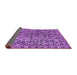 Sideview of Abstract Purple Modern Rug, abs1778pur