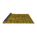 Sideview of Abstract Yellow Modern Rug, abs1778yw