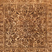 Square Abstract Orange Modern Rug, abs1778org