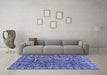 Machine Washable Abstract Blue Modern Rug in a Living Room, wshabs1778blu