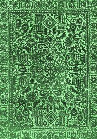 Abstract Emerald Green Modern Rug, abs1778emgrn