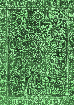 Abstract Emerald Green Modern Rug, abs1778emgrn
