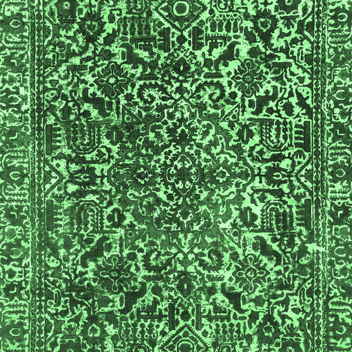 Abstract Emerald Green Modern Rug, abs1778emgrn