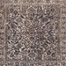 Square Machine Washable Abstract Taupe Brown Rug, wshabs1778